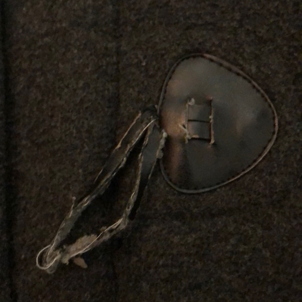 Grey Hooded Wool Jacket - Picture 5 of 6